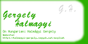gergely halmagyi business card