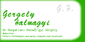 gergely halmagyi business card
